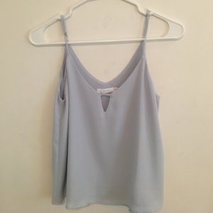 light blue tank top